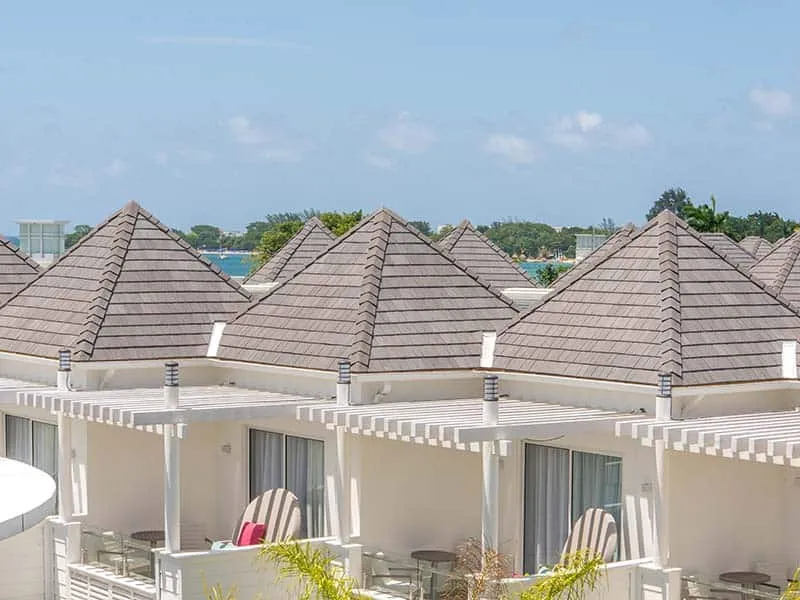 Impact-resistant roofing materials tested for hurricane wind resistance on a Florida home