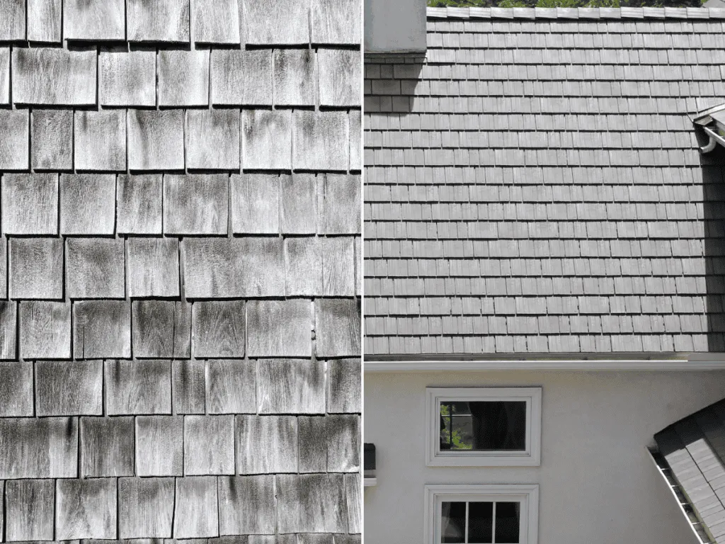 Florida homeowner replacing deteriorating cedar shake with Enviroshake composite roofing panels
