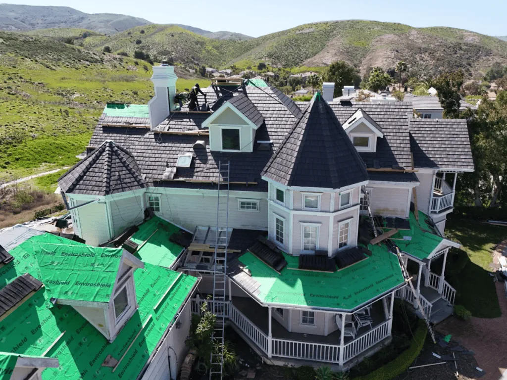 Enviroshake composite roofing installation process on a Florida home from delivery to finished roof