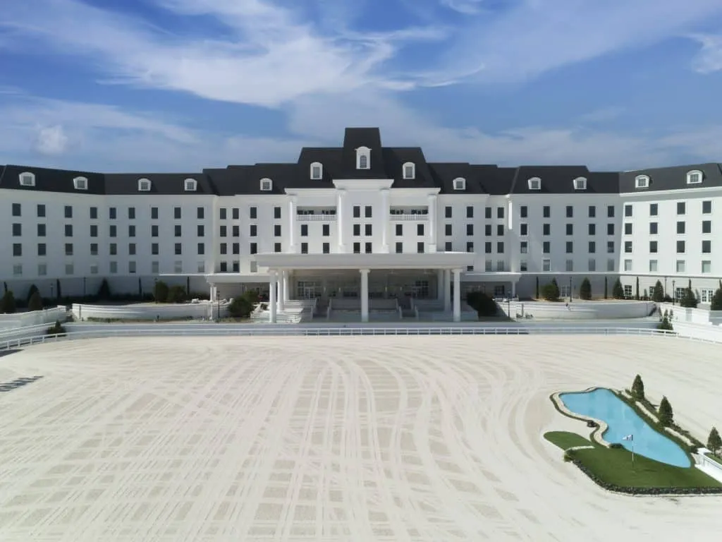 World Equestrian Hotel in Ocala Florida featuring premium decorative roofing installation