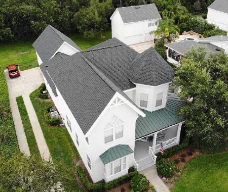 Shot of Tampa Bay roofing project showcasing expert workmanship